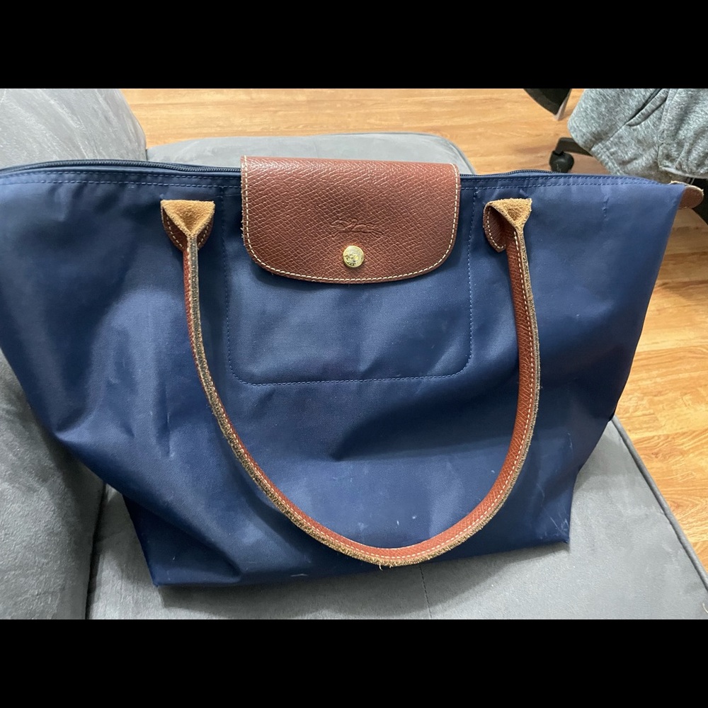 Navy Longchamp Bag